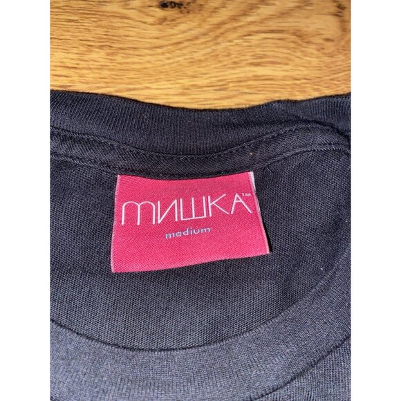 Rare MISHKA MNWKA x Cyrillic Rush Bandana T Shirt Size Medium - Picture 3 of 5